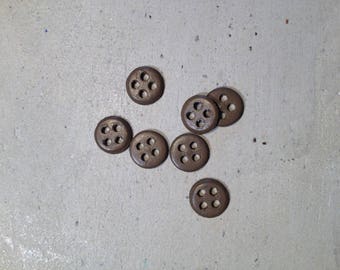 Beige vintage buttons set