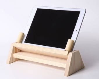 Wooden iPad stand