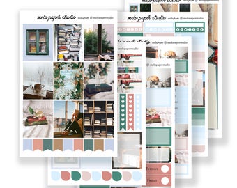 Read Til Morning / Planner Sticker Kit / Erin Condren / Photography / Books Bookworm Booklover Reading Bookstore