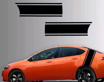 dadge dart 2013-2015 rear race stripe set
