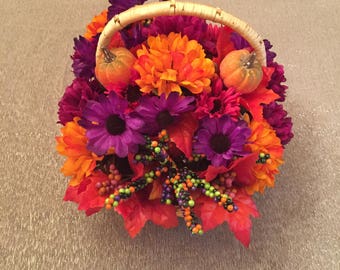 Halloween decor, Halloween centerpiece, floral arrangement