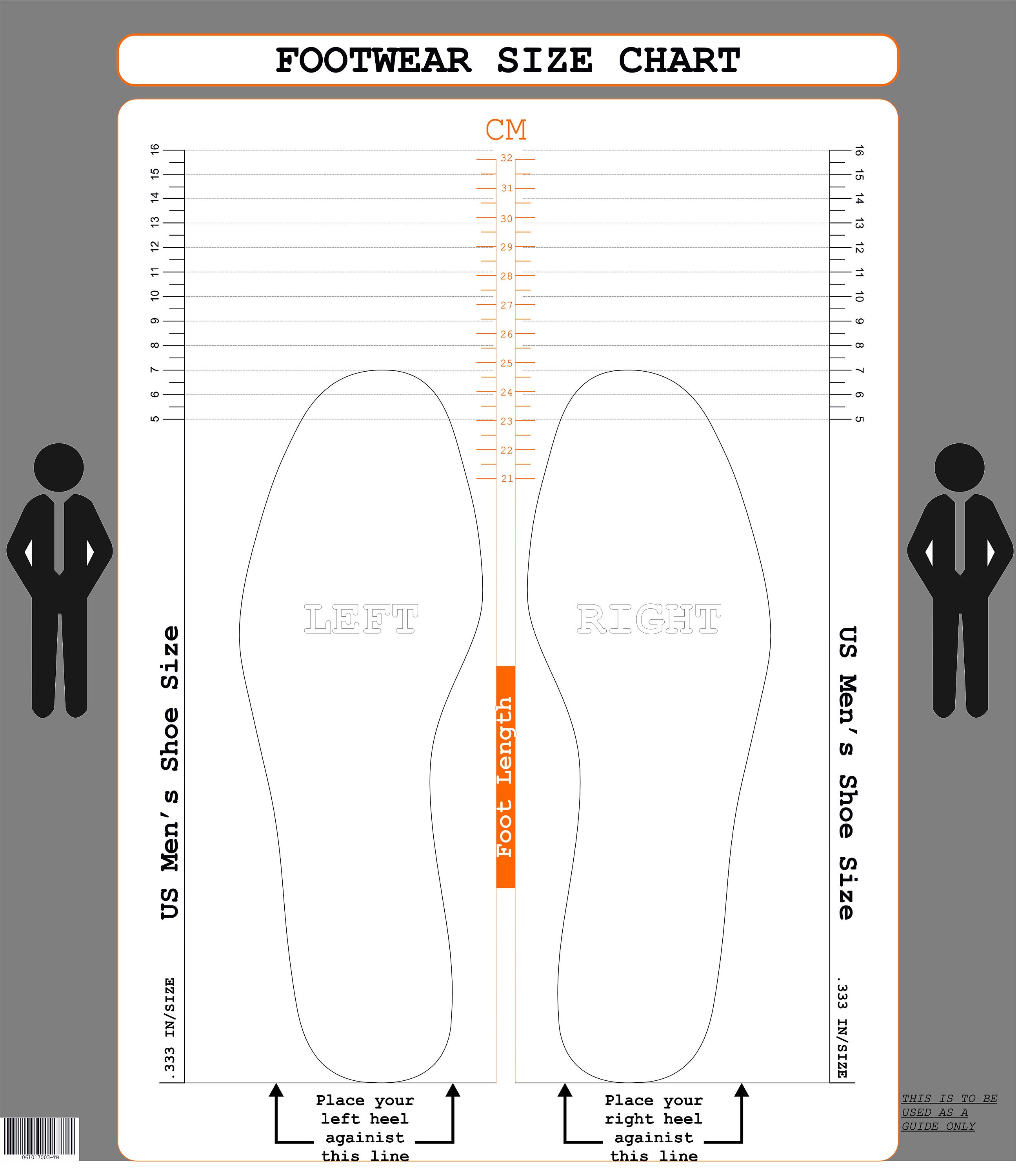 The Best printable shoe size chart men | Derrick Website