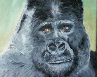 Gorilla painting | Etsy