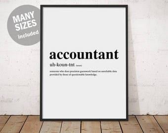  Accountant  wall art  Etsy