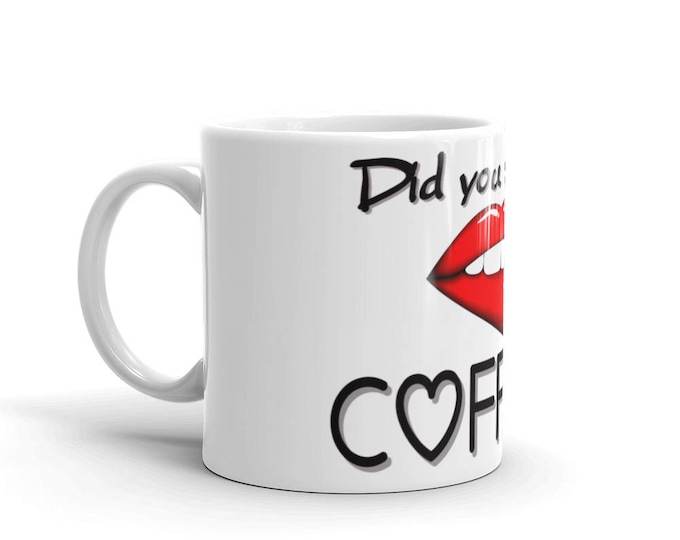 Did you say coffee mug, Biting Lips Coffee Cup, Coffee lover, coffee addiction, awesome gift ideas, coffee gifts, coffee lover presents