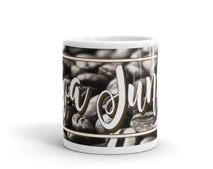 Java Junkie Mug, Coffee Addict Mug, Caffeine Fiend Mug, Coffeeholic Mug, I Love Coffee Mug, Great Gift Idea, Coffee Lovers