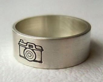 ON SALE TODAY Camera Ring, Photographer Gift, Camera Jewelry