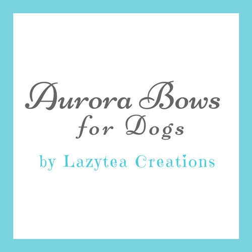 Aurora Bows for Dogs by Lazytea Creations