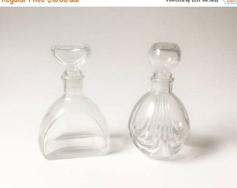SALE Glass Bottles decorative Bottles Wedding bottles clear glass bottles with stoppers