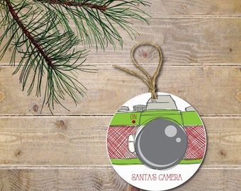 Santa Cam, Santa's Wathing, Santa's Camera, Christmas Ornament, North Pole, Elf on a Shelf, Elf, Camera, Naught or Nice, Gift for Kids