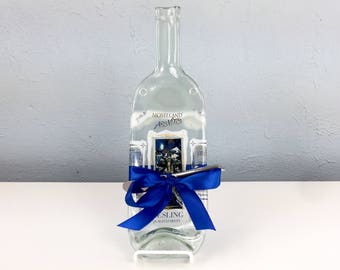 Recycled Eco Friendly Melted Wine Bottle Cheese Tray, Moselland Arsvitis Riesling White Wine Cheese Board