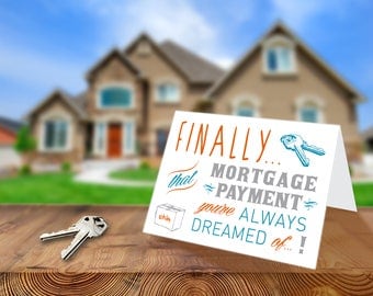 Congratulations Special Occasion New House Printable Greeting Card, Special Occasion Card, New Home Owner Congratulations