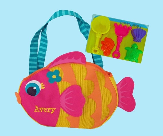 Child's Stephen Joseph FISH Beach Tote/Beach Bag