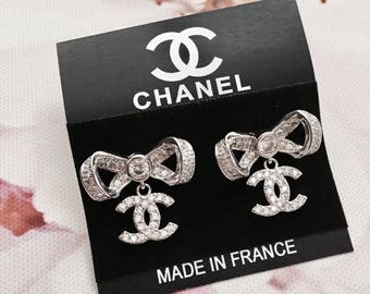 Inspired Chanel Earrings / Cubic Zirconia