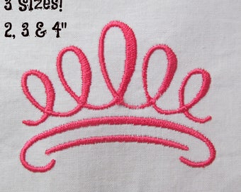 Buy 1 Get 1 Free! Princess Crown Embroidery Design Crown Design Tiara Embroidery Design Mini Crown Small Crown Mini Tiara 3 Sizes 2, 3 & 4"!