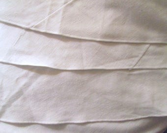 Large Round White Tablecloth, 90 Inch Diameter