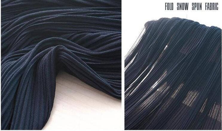 Good soft solid colors fold pleated wrinkle snow spun 