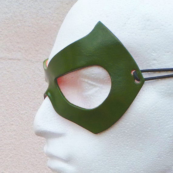 Green Arrow Mask Cosplay Costume Fancy Dress Oliver Ollie