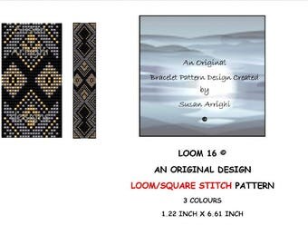 Loom Beading Bracelet Pattern - LOOM 16