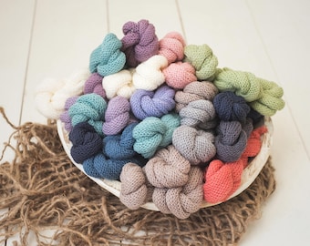 Merino Lace Knit Newborn Stretch Wrap Photography Prop