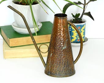 Mod Hammered Copper Watering Can- Made in Italy