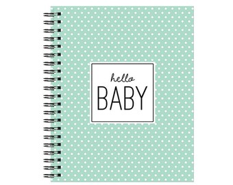 Hello Baby™ Baby Book, Baby Memory Book, Personalized Baby Book, Baby Books, The Sweet Rhino