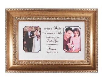 Wedding Gift Parents Personalized Wedding Gift Parents Bride Gift to Mom Custom Photo Frame Groom Gift Bride Gift Mother-in-Law Gift