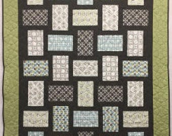 Sidelights Quilt Pattern for Panels Large Scale Fabric DIY