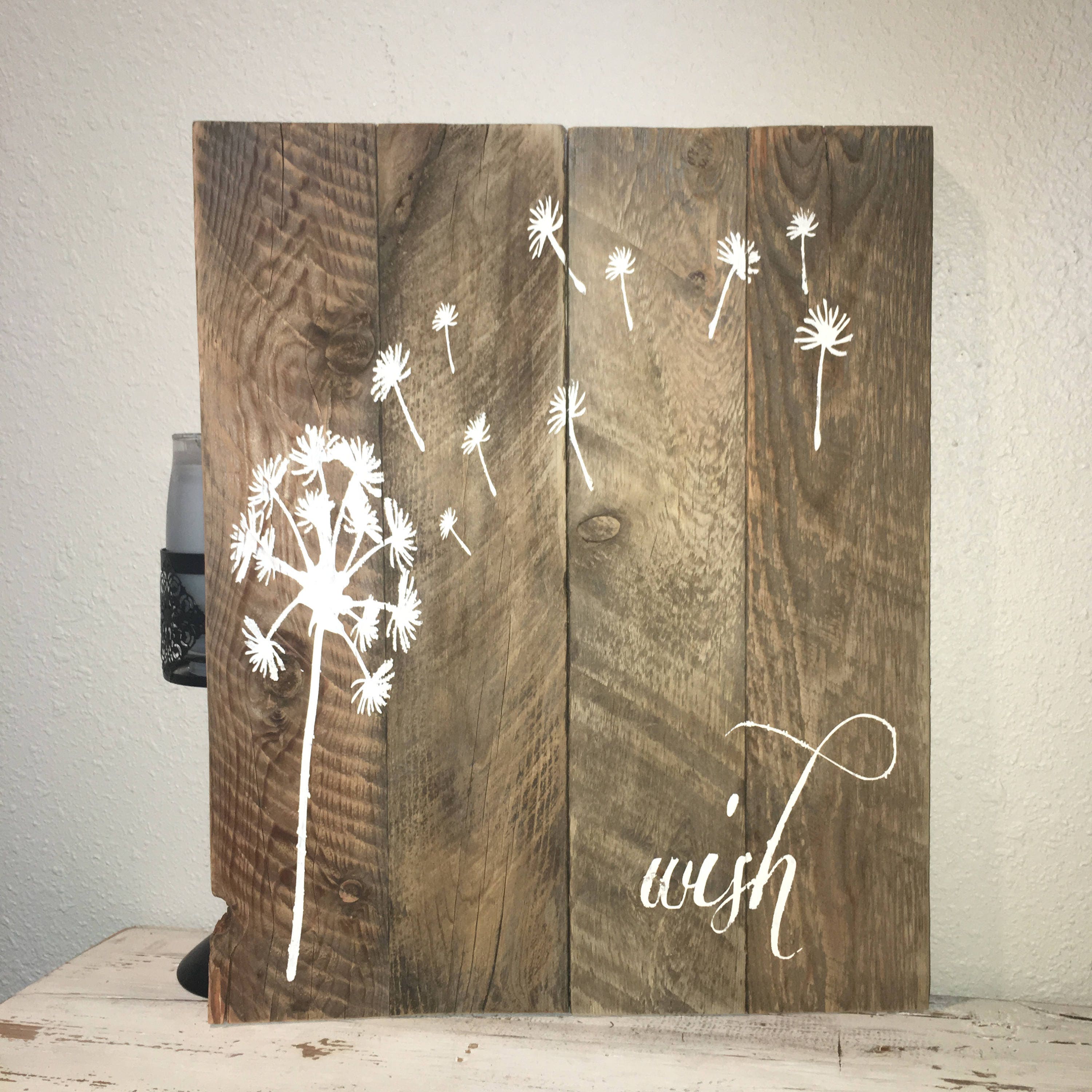 Custom Barn Wood Sign Wish Rustic Dandelion Make A Custom Barn Wood Sign Wish Rustic Dandelion Make A