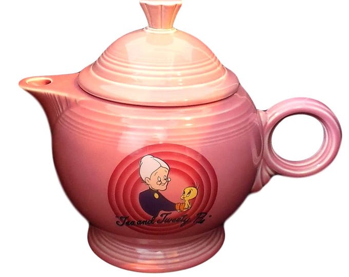 Vintage Teapot, Fiesta Ware Collectible Teapot, Homer Laughlin Porcelain Teapot, Vintage Tea Pot, Retro Teapot, Ceramic Teapot
