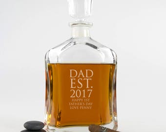Engraved Deluxe Father's Day Whiskey Decanter