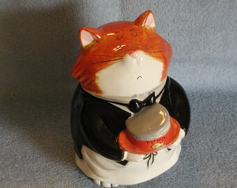 Cookie Jar - Cat Themed - Cat Treat Jar