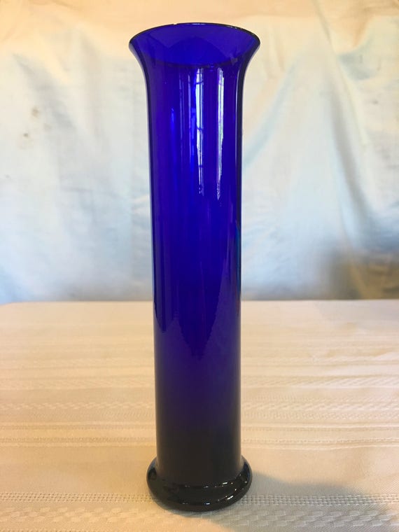 Cobalt Blue Bud Vase Bud Vases Vintage Collectibles Deep