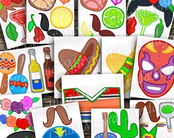 FIesta Cinco de Mayo Props DIY Photo booth Props digital download