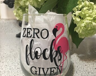 Zero Flocks Given stemless wine glass