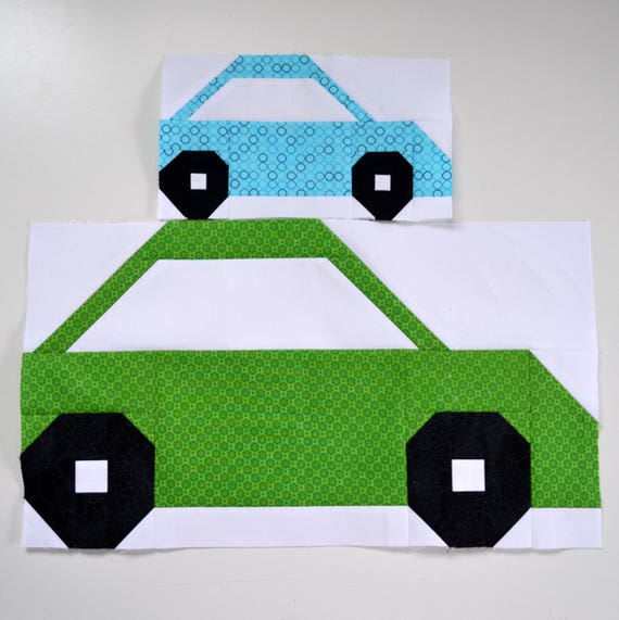 Car Quilt BLOCK Pattern PDF Instant Download baby quilt