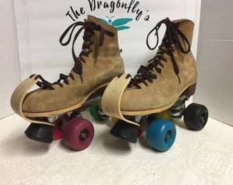 Roller Skates, Jogger, Sure Grip, Roller Derby, Roller Skating, Suede, Sweet, Size 8
