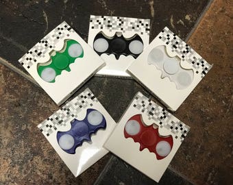 Batman Bat Shape LED Light Up! Fidget Finger Hand Spinner Stress Reliever ADHD Toy Spinner