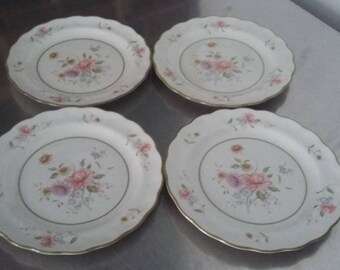 4 Royal Doulton 'Ashbourne' Tea Side Cake Plate Plates 177 mm