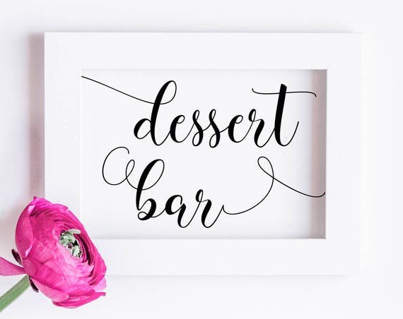 Printable Dessert Bar Sign Dessert Bar Wedding Sign Dessert