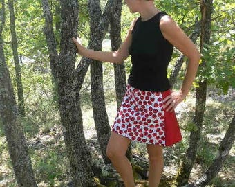 Passionflower cotton and jersey and silk dress