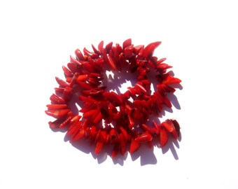 Dark coral: 10/13 mm in height about 50 chips