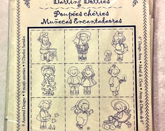 Iron-On Bluework Darling Dollies by Prym-Dritz