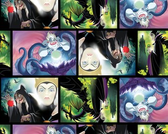 Disney Fabric Villains Patch Movie Art Fabric From Springs Creative