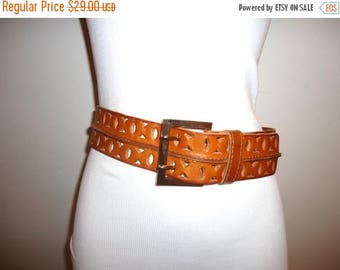 The SALE Is On SALE Must See! Really Nice Cognac Leather Belt, Sz. M