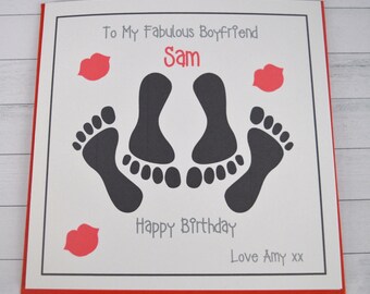 Personalised Sexy Funny Birthday Card Boyfriend Girlfriend Husband Wife Partner