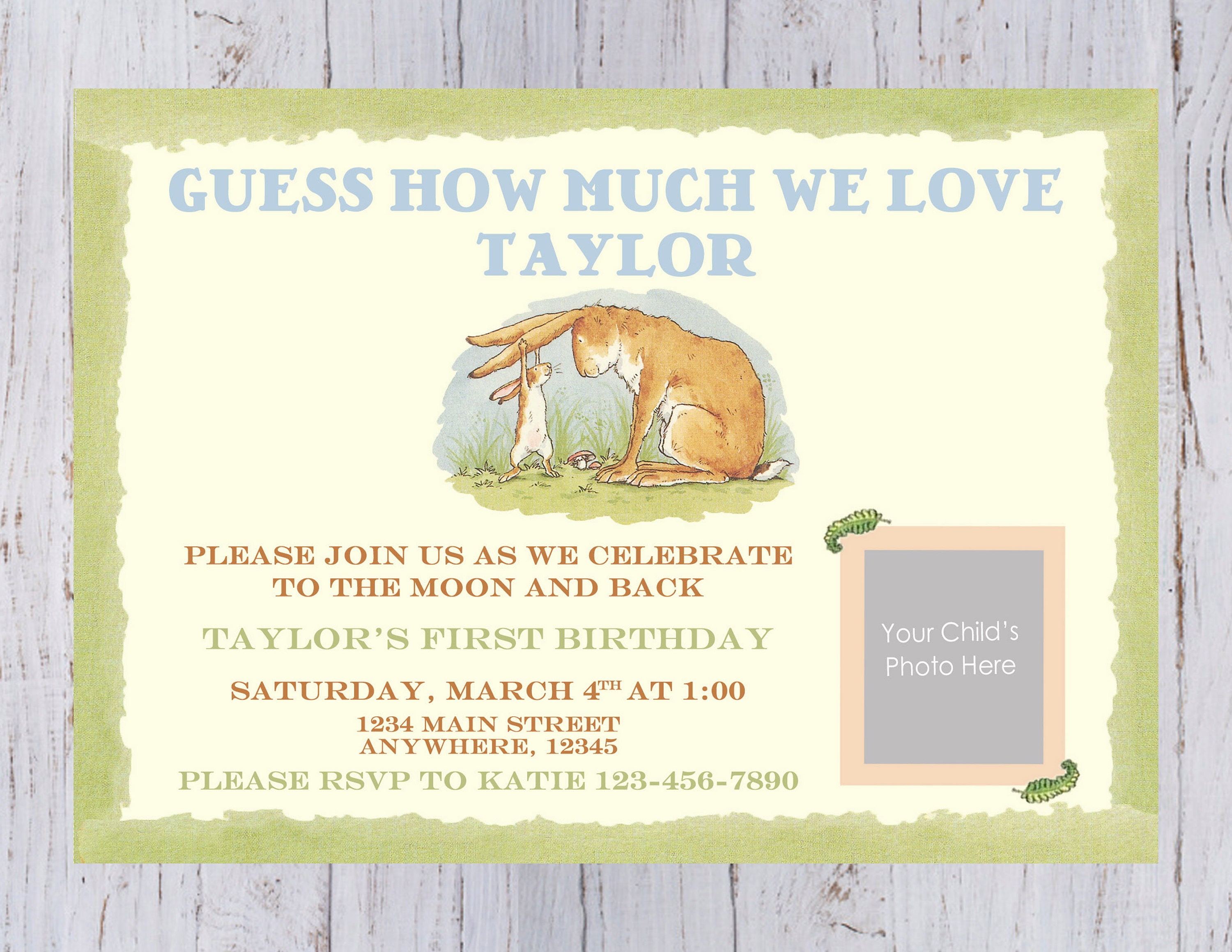 Guess How Much I Love You Invitations 10