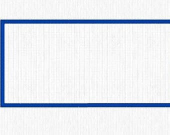 2" x 4" Applique Rectangle Embroidery Design Digital File