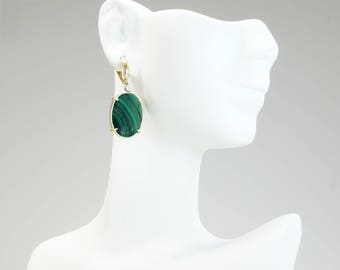 Inspiration bohemian earrings-Malachite earrings-Malachite boho earrings -Birthday gift-Anniversary gift-Mom gifts-Dangle earrings -For her