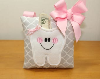 Tooth Fairy Pillow - Party Favor - Girls Tooth Pillow - Fairy Dust - Tooth Fairy Certificate - Tooth Pillow - Party Pack